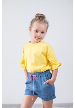 TopHat желтая футболка для девочки 20527